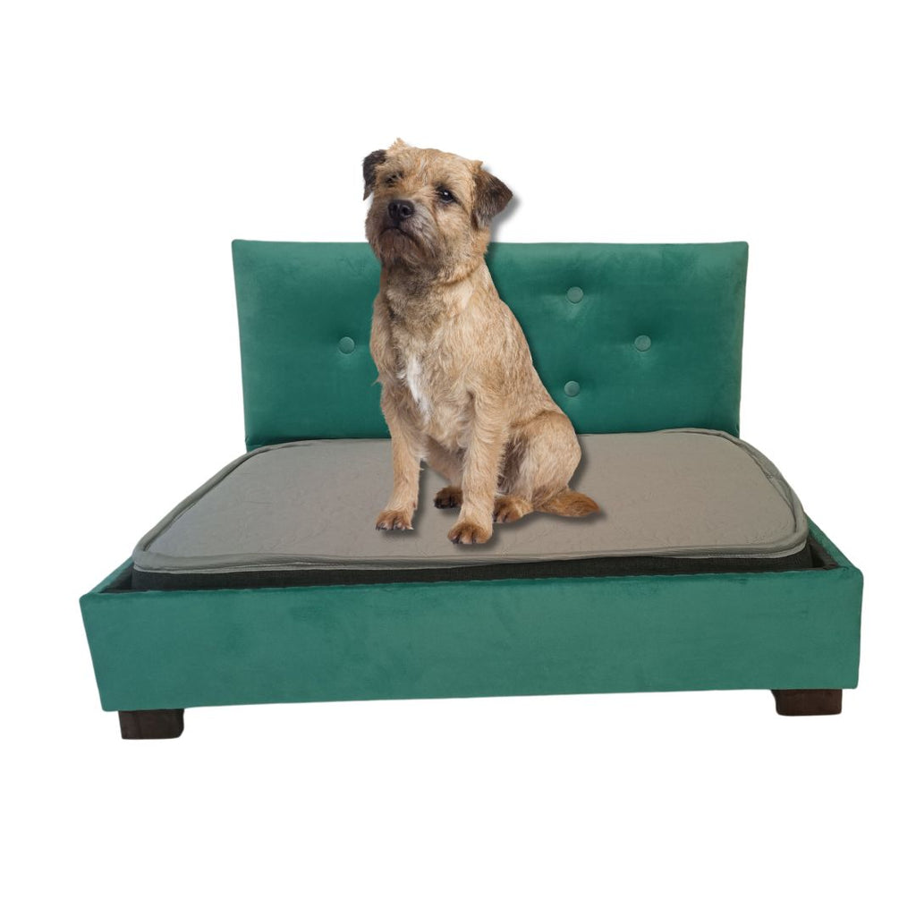 Cama 60x80 felpa turquesa Botoné