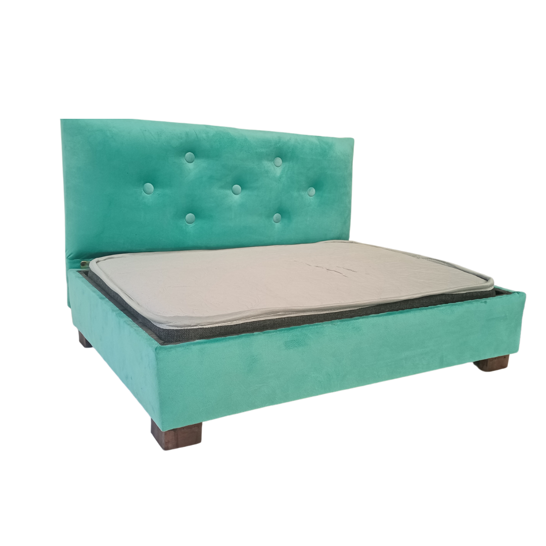 Cama 60x80 felpa turquesa Botoné